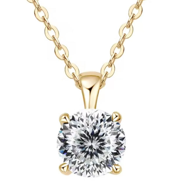 IWAMON-BIJOUX - Collier Moissanite 18 carat - Élégance intemporelle