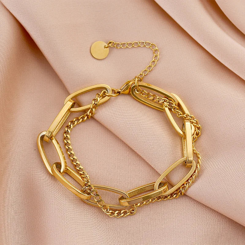 IWAMON-BIJOUX-Bracelet double chaîne