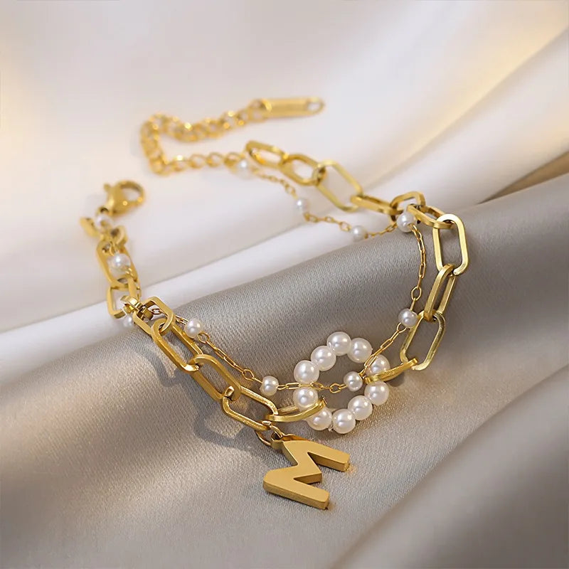IWAMON-BIJOUX-Bracelet double chaîne