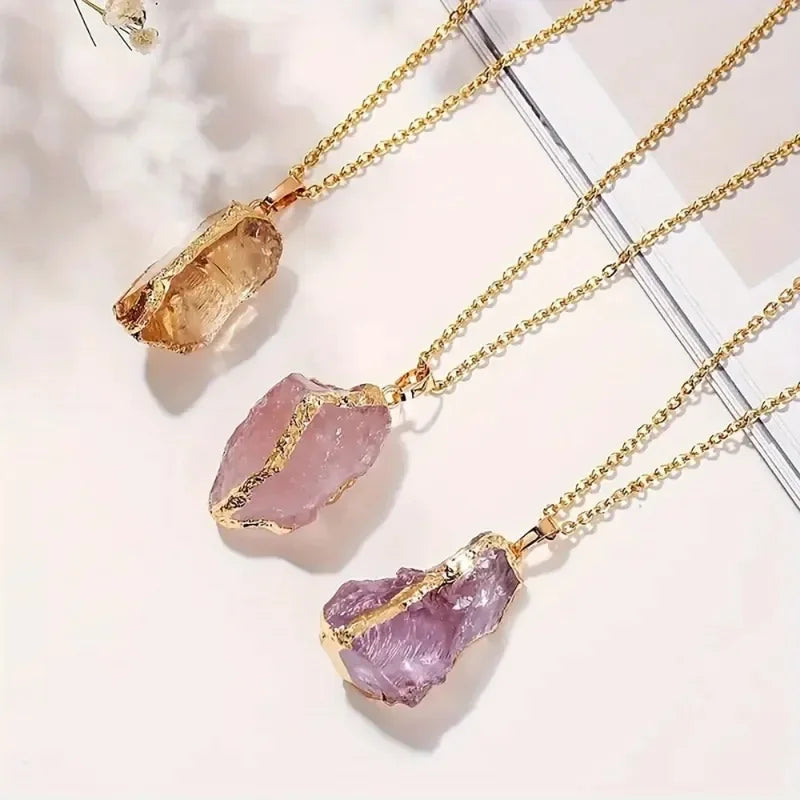 IWAMON-BIJOUX Collier élégant en pierre naturelle