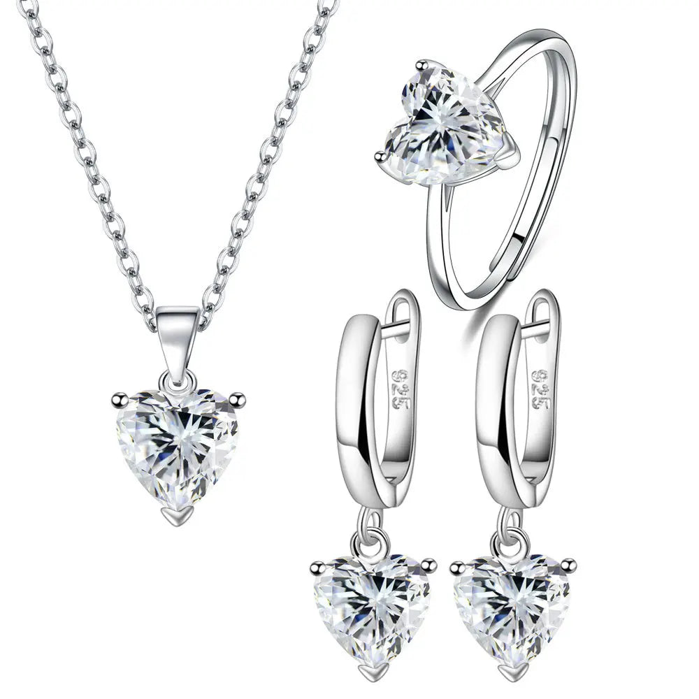 IWAMON-BIJOUX-Ensemble de bijoux élégant en argent 925