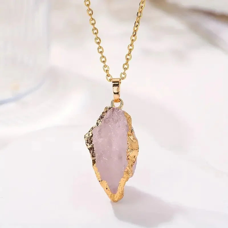 IWAMON-BIJOUX Collier élégant en pierre naturelle