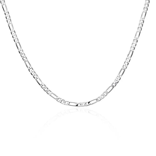 IWAMON-BIJOUX- Chaîne Argenté Style Figaro - Bijoux,Homme ,Femme Unisexe Élégant