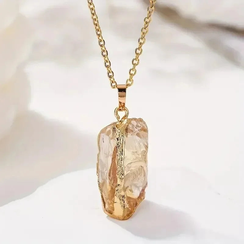IWAMON-BIJOUX Collier élégant en pierre naturelle