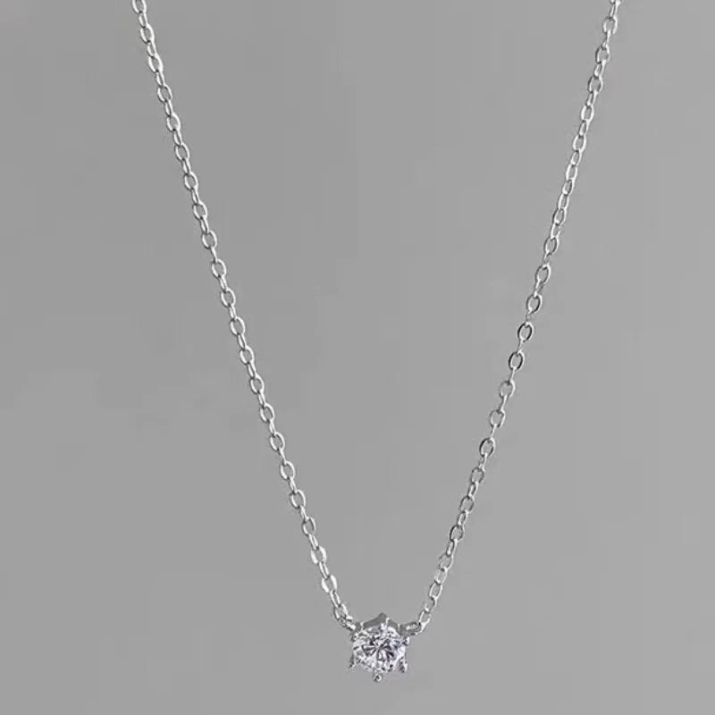 IWAMON-BIJOUX-Collier Argent Sterling 925 Plaqué Or - Zircons Étincelants