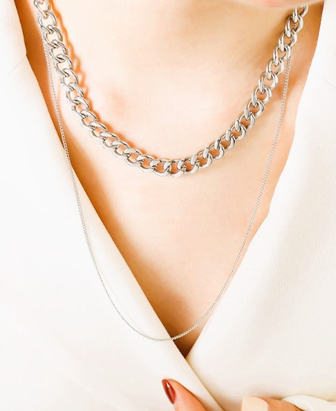 IWAMON-BIJOUX - Duo Colliers Layering Chunky