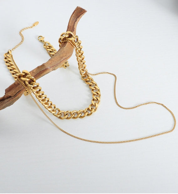IWAMON-BIJOUX - Duo Colliers Layering Chunky