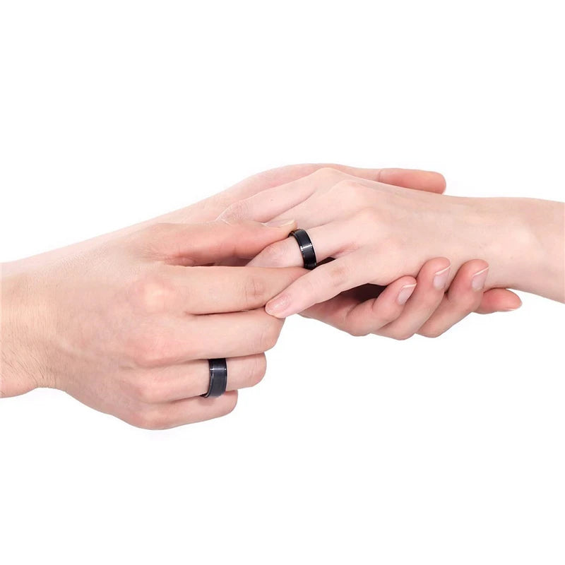 IWAMON-BIJOUX-Alliance Titane Brossé - Bague  Or/Argent 4-10mm