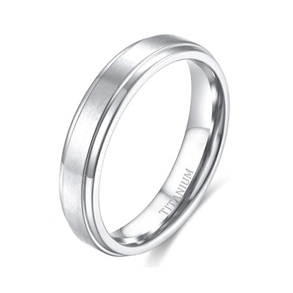 IWAMON-BIJOUX-Alliance Titane Brossé - Bague  Or/Argent 4-10mm
