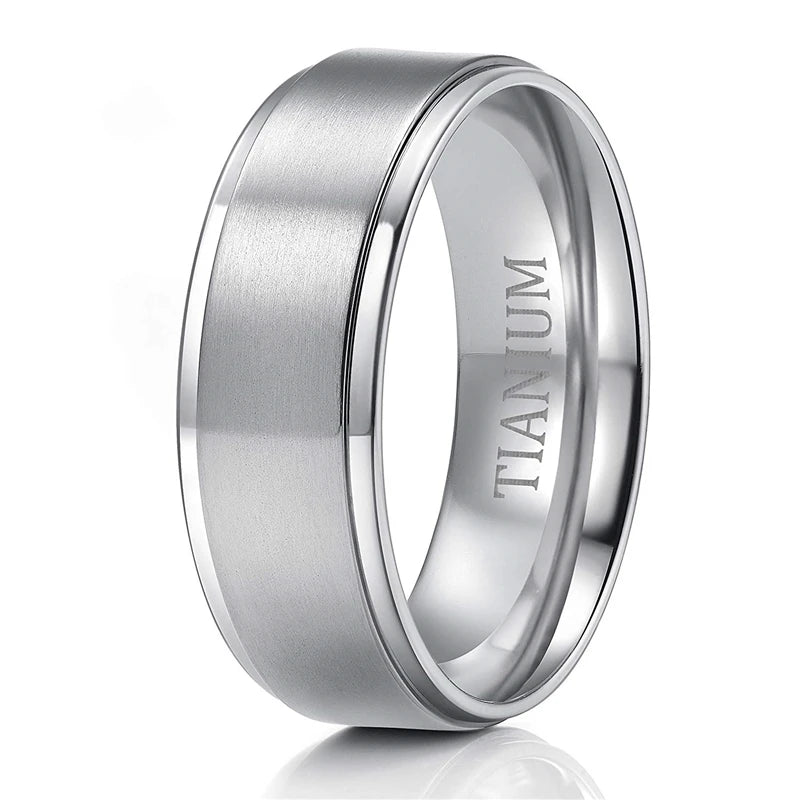IWAMON-BIJOUX-Alliance Titane Brossé - Bague  Or/Argent 4-10mm