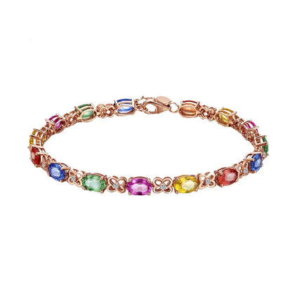 IWAMON-BIJOUX-Bracelet élégant en argent 925 avec zircons