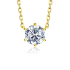 IWAMON-BIJOUX-Collier Argent Sterling 925 Plaqué Or - Zircons Étincelants
