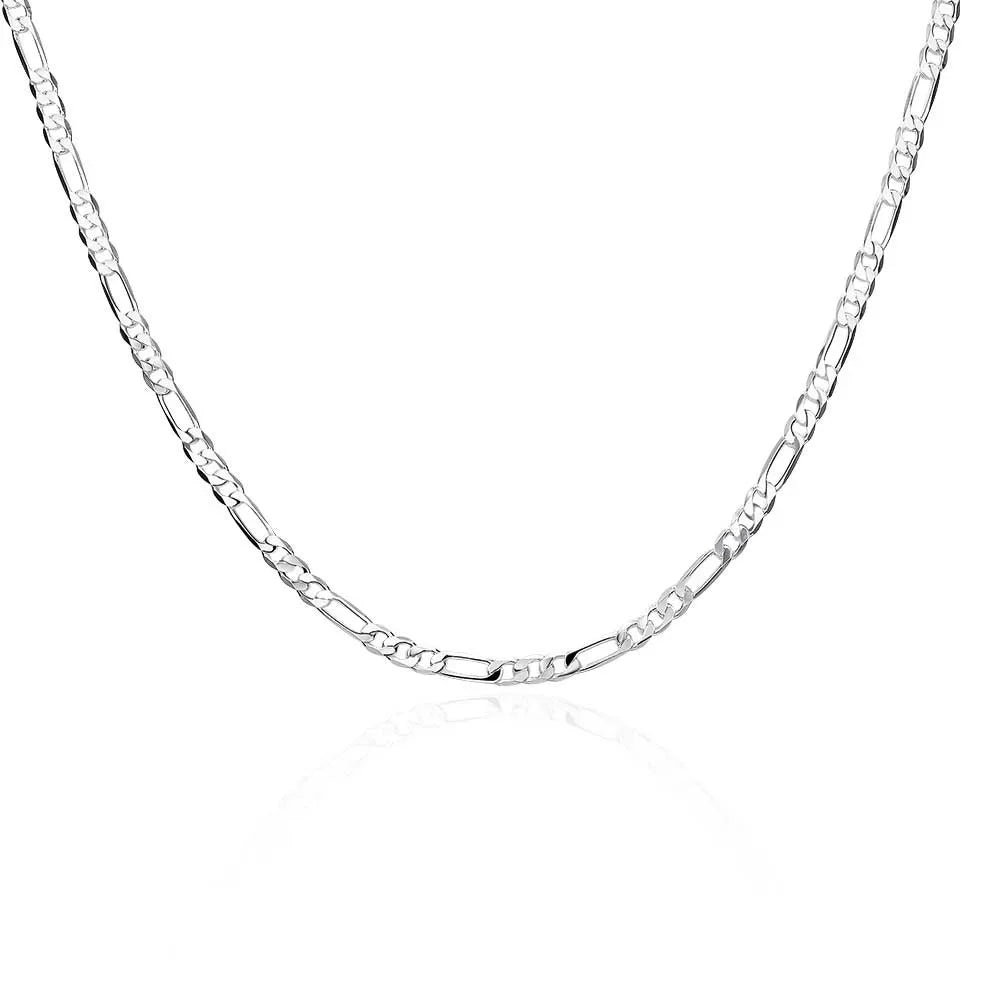 IWAMON-BIJOUX- Chaîne Argenté Style Figaro - Bijoux,Homme ,Femme Unisexe Élégant