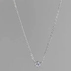 IWAMON-BIJOUX-Collier Argent Sterling 925 Plaqué Or - Zircons Étincelants